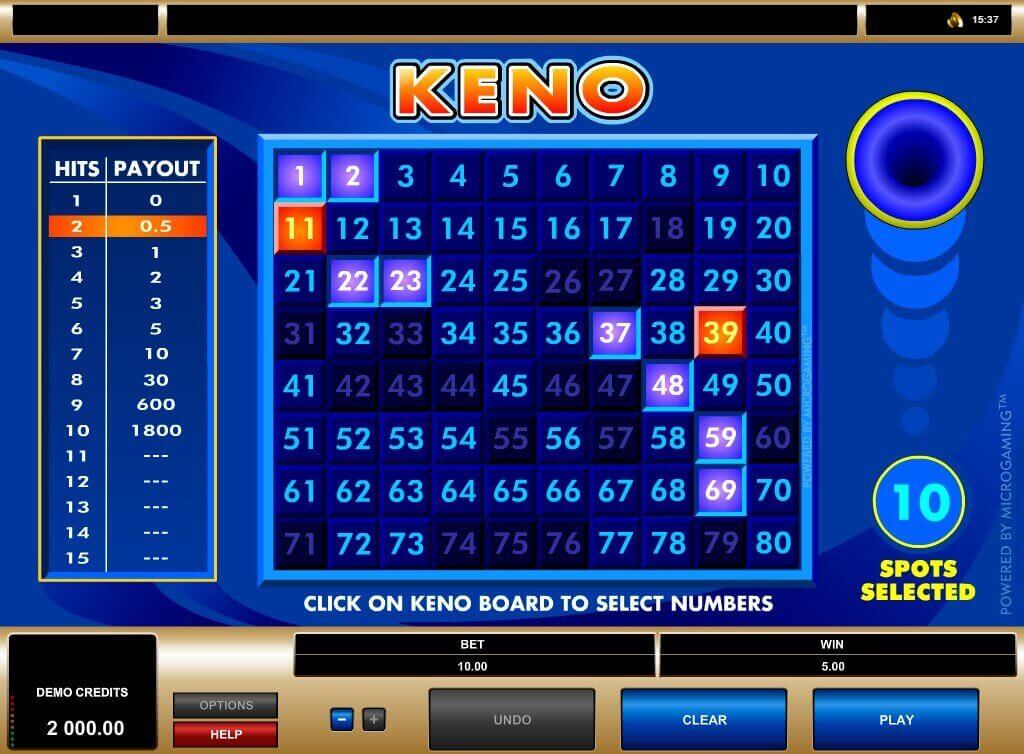 How to Play Online Keno
